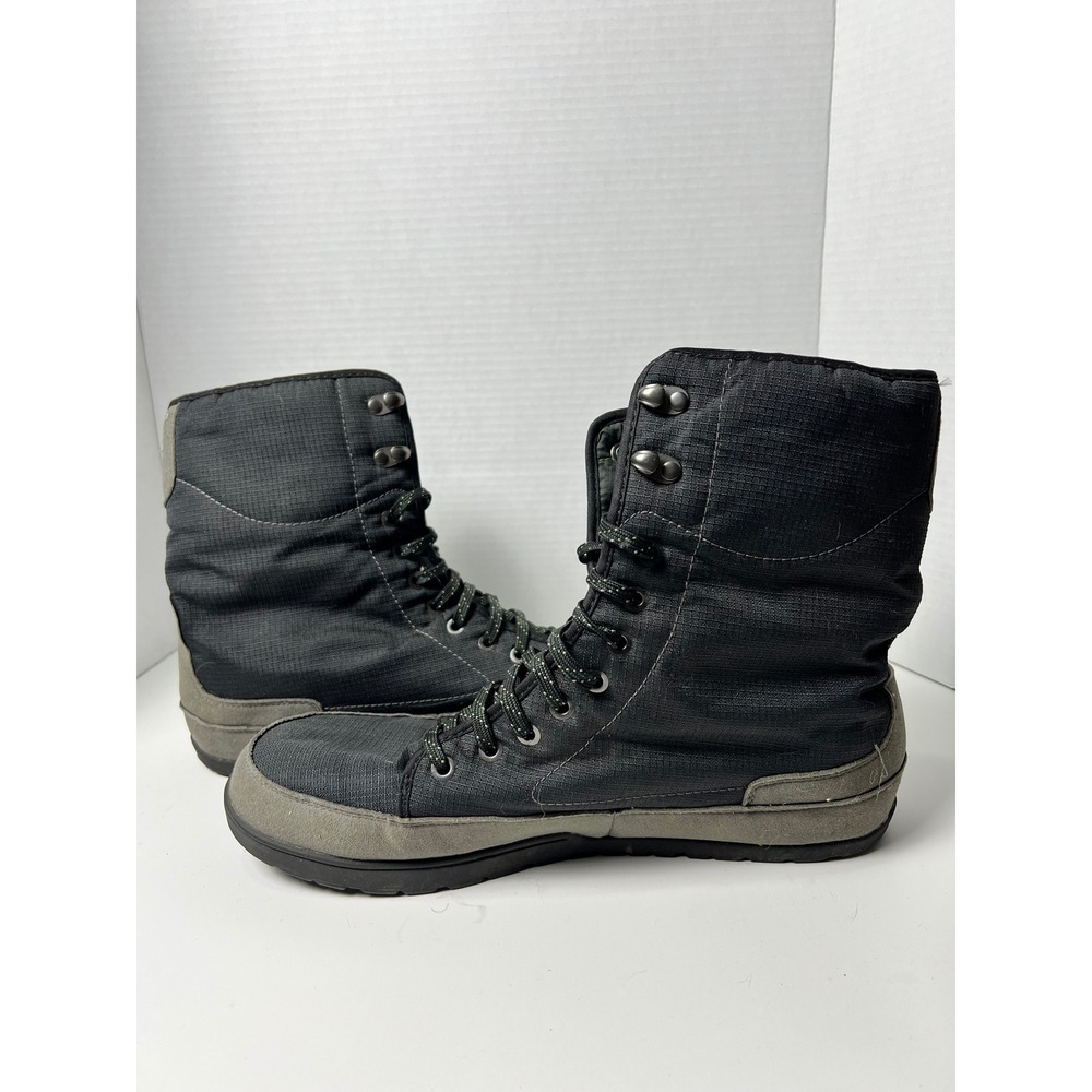 Patagonia Activist Mid Waterproof 100g Primaloft Boots Mens 12 Black Green - Picture 4 of 11